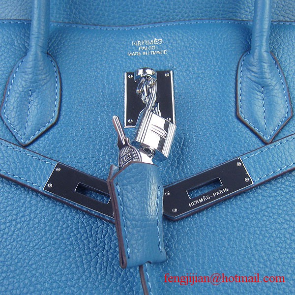 Hermes Birkin 40cm Togo Bag Blue 6099 Hermes Birkin 40cm Togo Bag Blue 6099